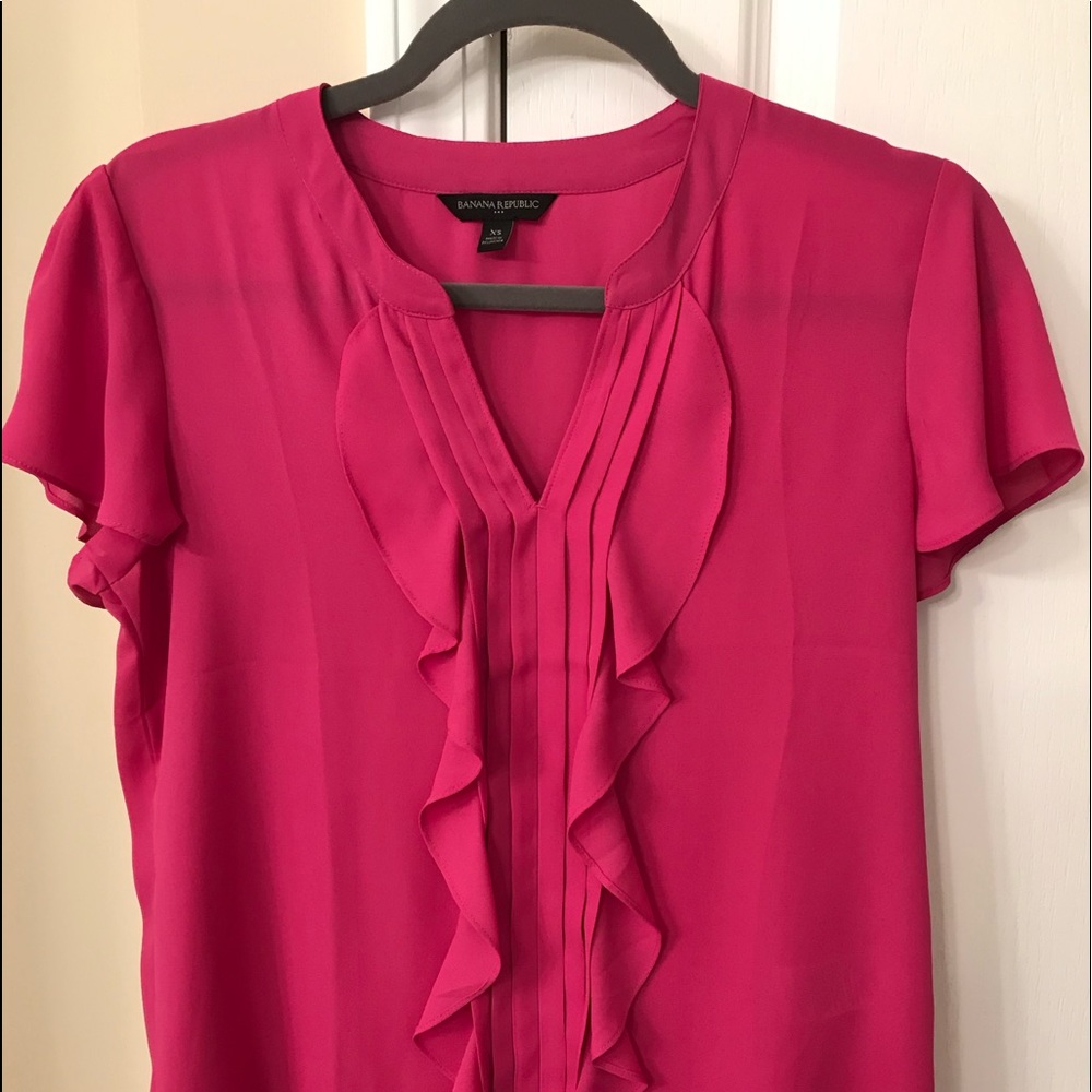 Sheer Ruffle Blouse